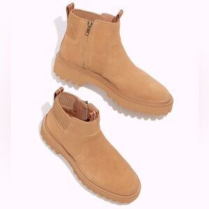 Madewell The Henry Lugsole Boot Size 8 in Suede